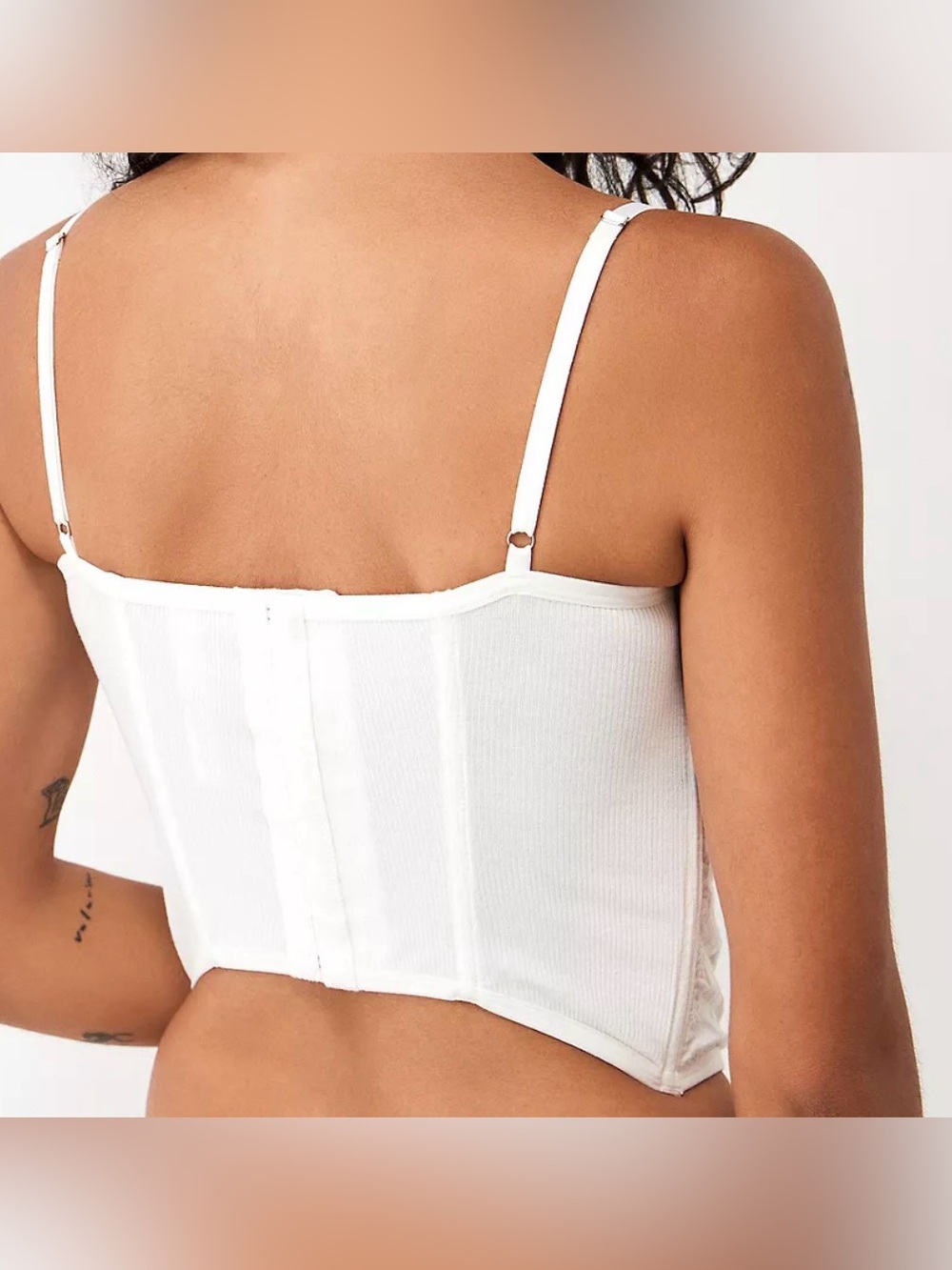 Urban Outfitters White Lace Bustier Top - Picture 2 of 8